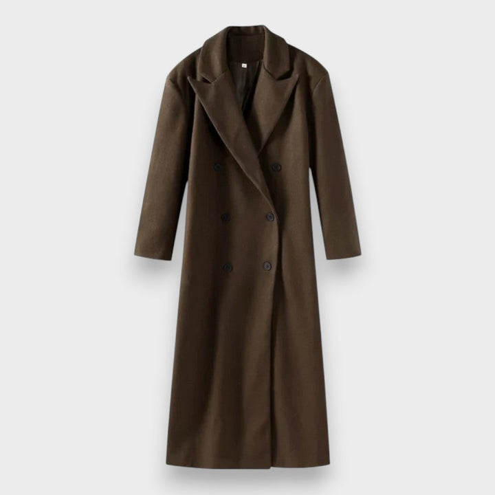Viola | Oversized Frakke i Uldblanding