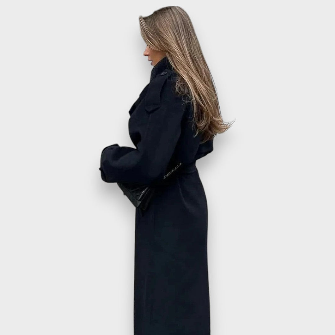 Lucie | Oversized Uldblandingsfrakke