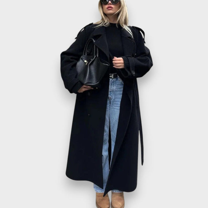 Lucie | Oversized Uldblandingsfrakke