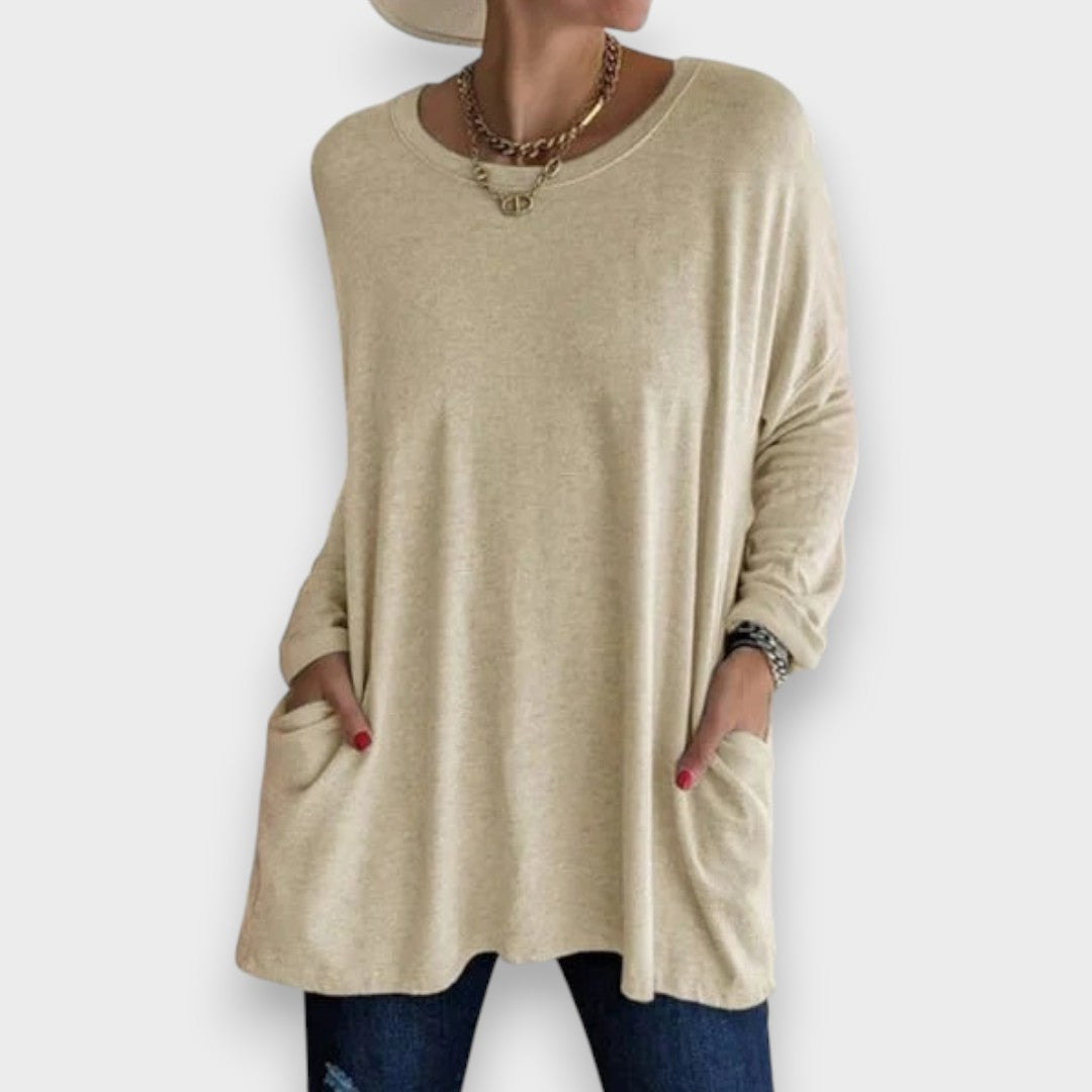 Aelira | Casual Langærmet Top