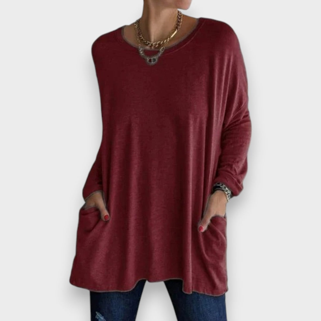 Aelira | Casual Langærmet Top