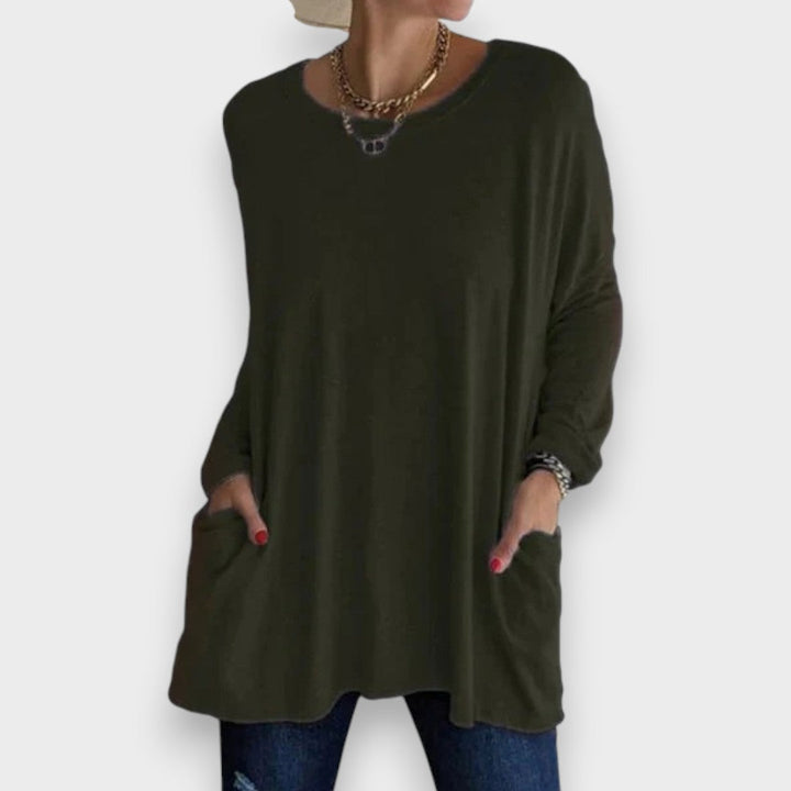 Aelira | Casual Langærmet Top