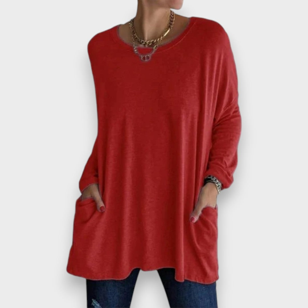Aelira | Casual Langærmet Top