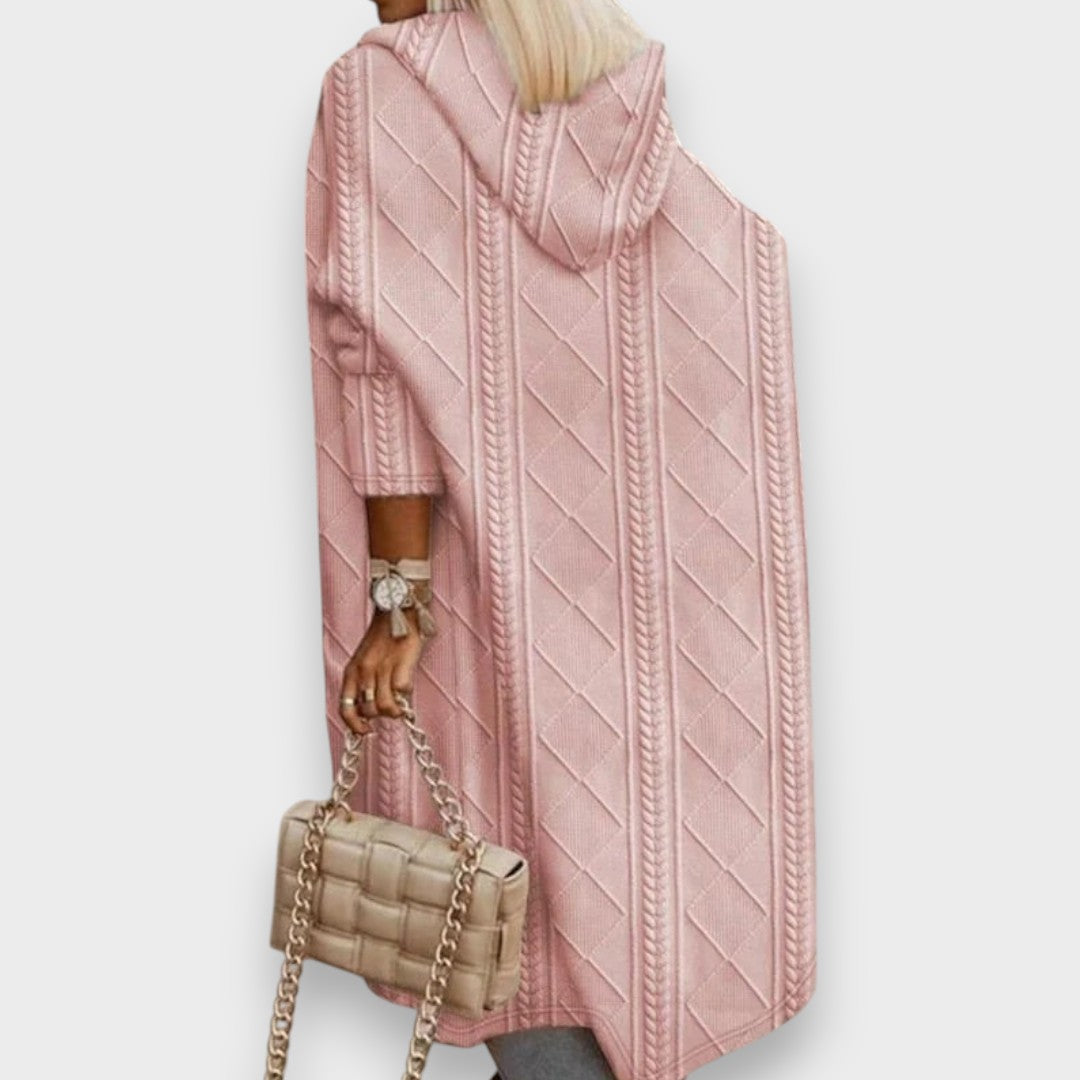 Johani | Lang Cardigan med Hætte