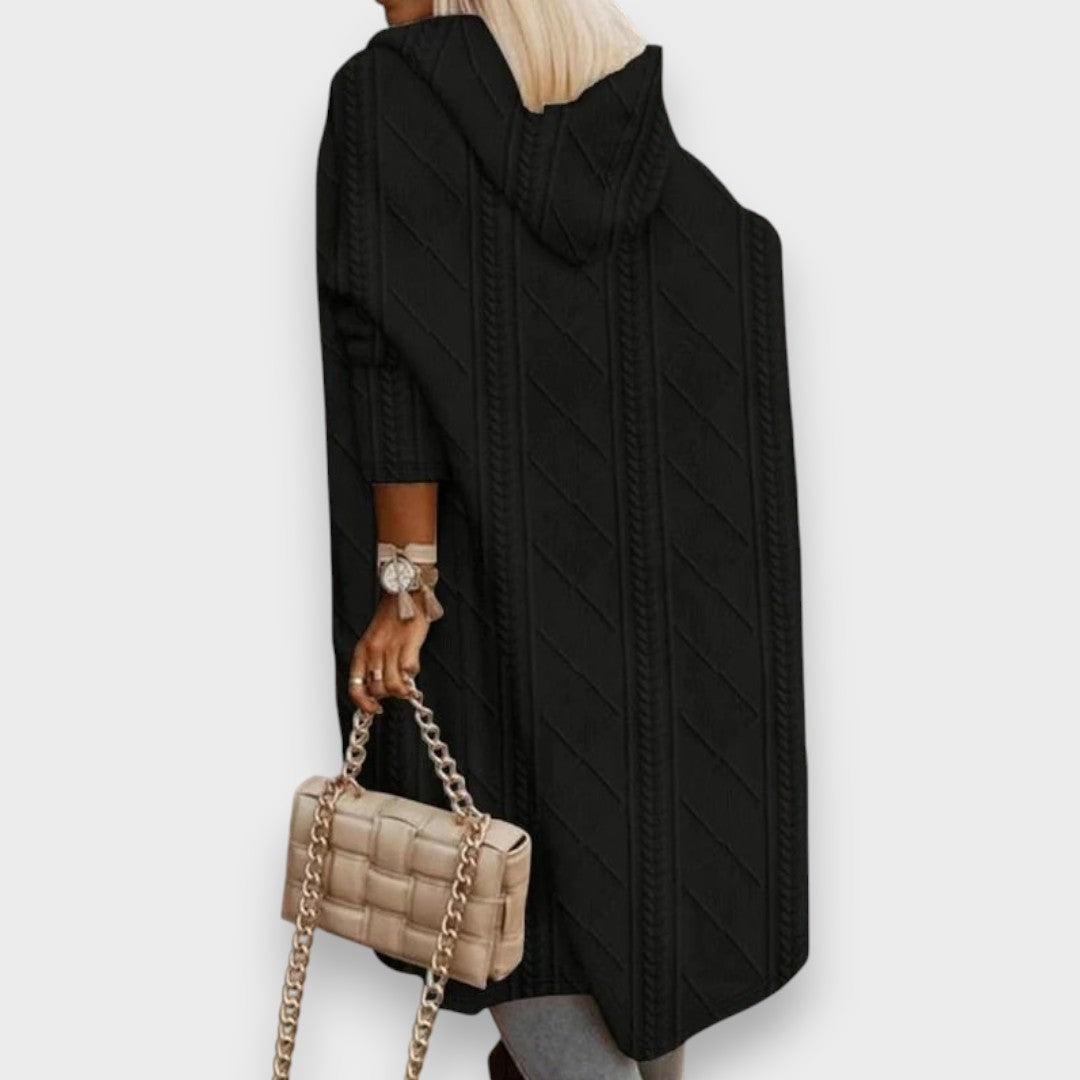 Johani | Lang Cardigan med Hætte