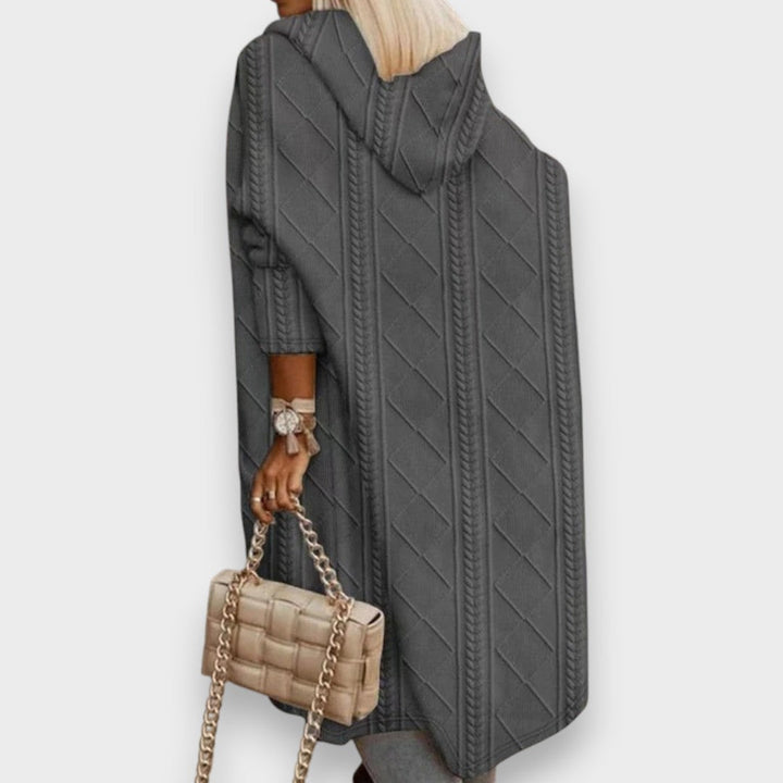 Johani | Lang Cardigan med Hætte