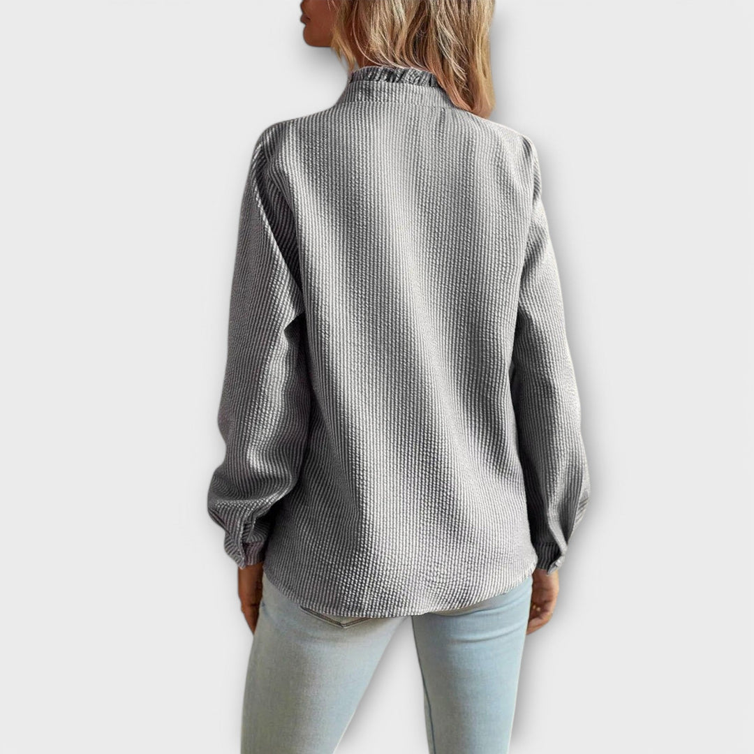 Lily - Elegant Langærmet Bluse