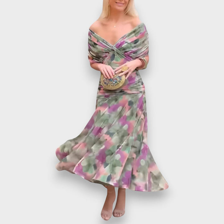 Malia | Elegant Kjole med V-Hals