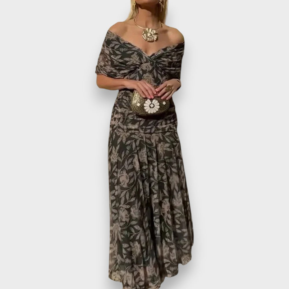 Malia | Elegant Kjole med V-Hals