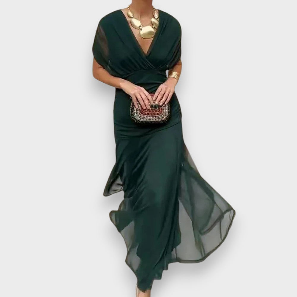 Malia | Elegant Kjole med V-Hals