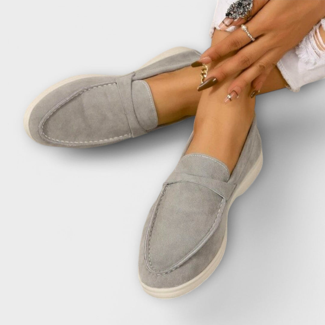 Elegant Kvinders Suede Loafers