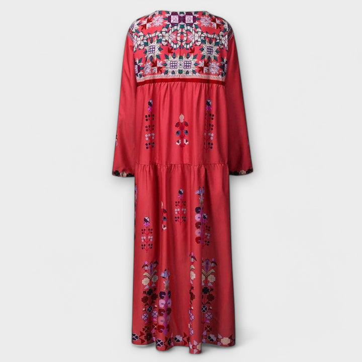 Vivi - Lässig’s Boho Linned Maxi Kjole