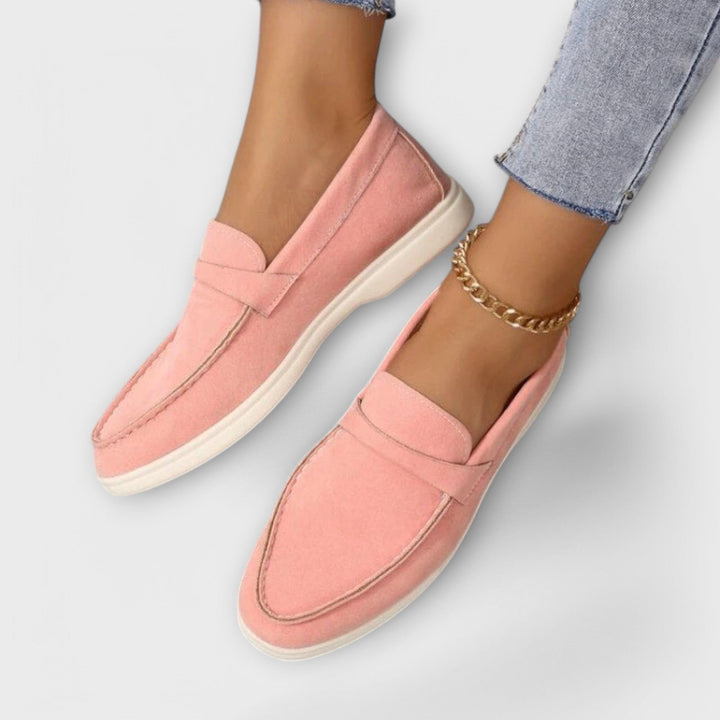 Elegant Kvinders Suede Loafers