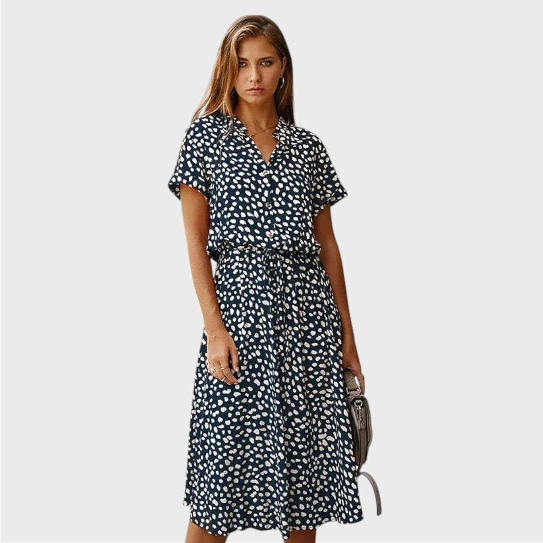 Madelina | Elegant Multifarvet Sommerkjole