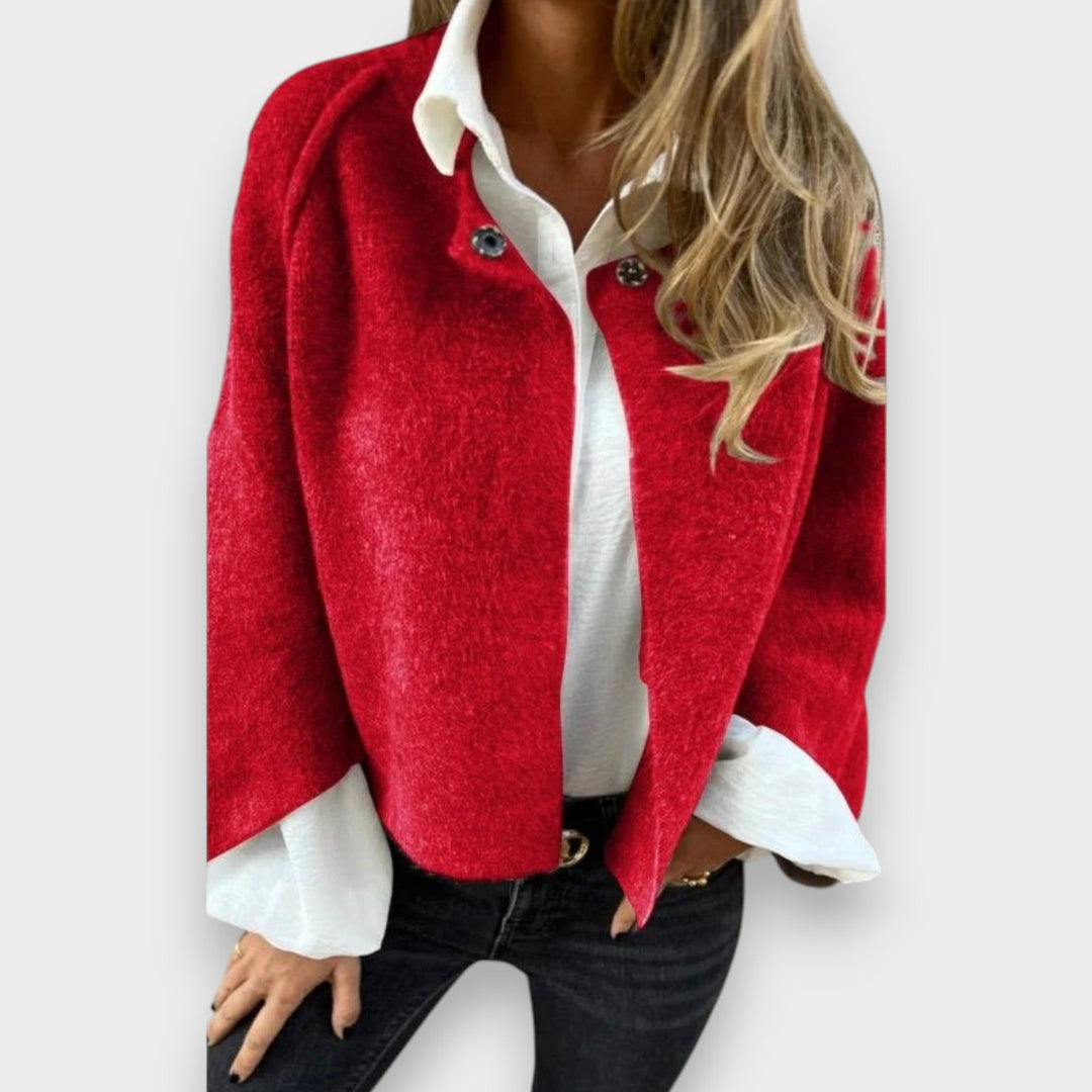 Annie | Kort Jakke med Elegante Flared Ærmer