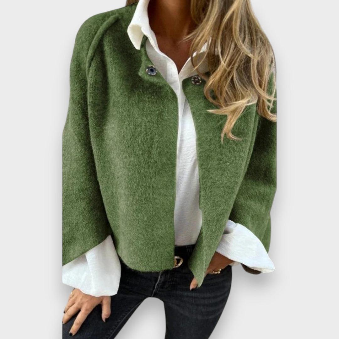 Annie | Kort Jakke med Elegante Flared Ærmer