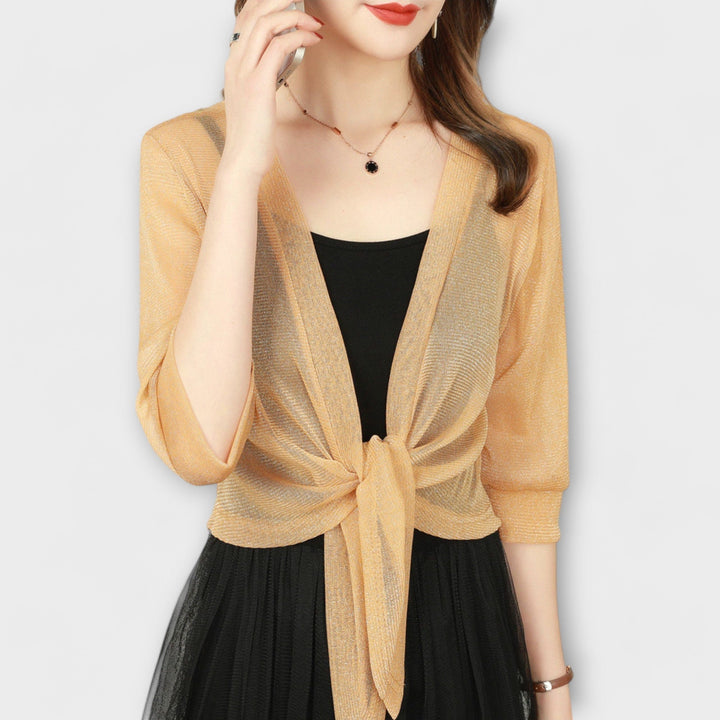 Olivia – Bluse med Åben Front