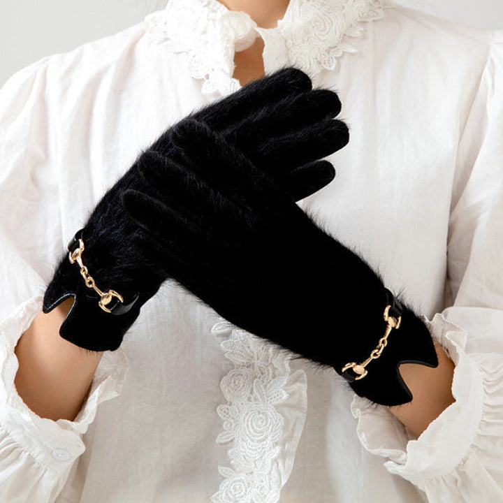 Sibirisk Aurora | Faux Fur Handsker