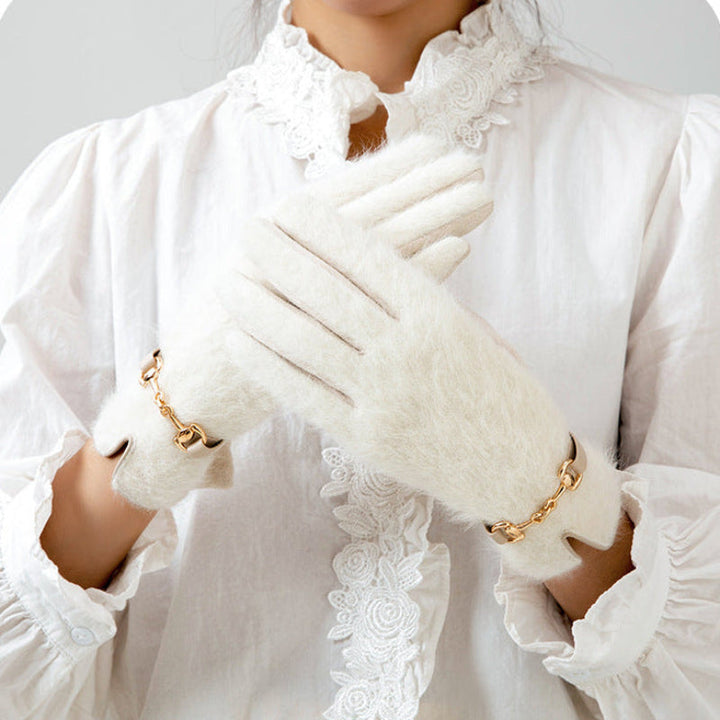 Sibirisk Aurora | Faux Fur Handsker