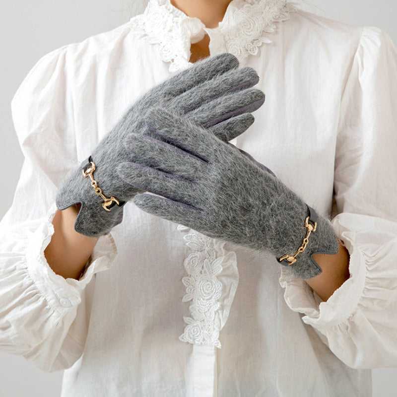 Sibirisk Aurora | Faux Fur Handsker