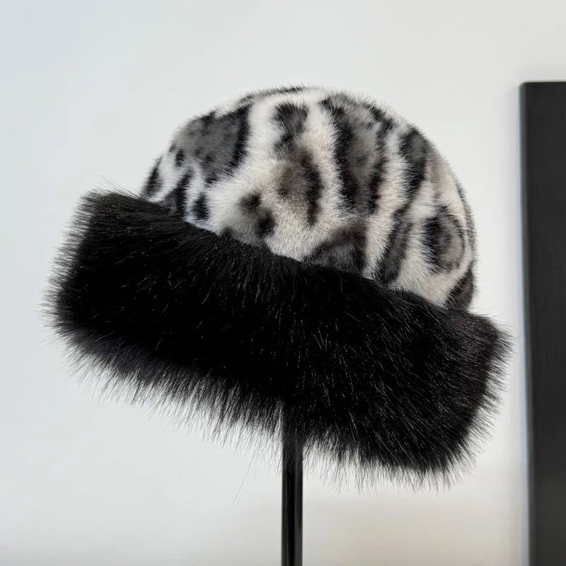 Amarah | Leopardprint Faux Fur Hat