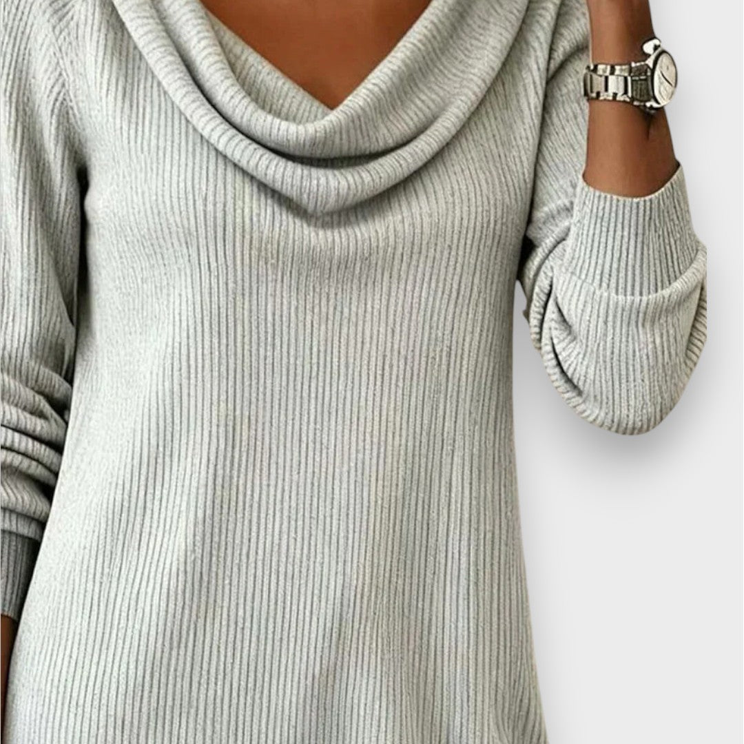 Livia | Lige Kjole med Lange Ærmer