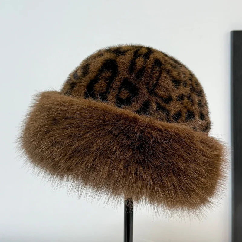Amarah | Leopardprint Faux Fur Hat