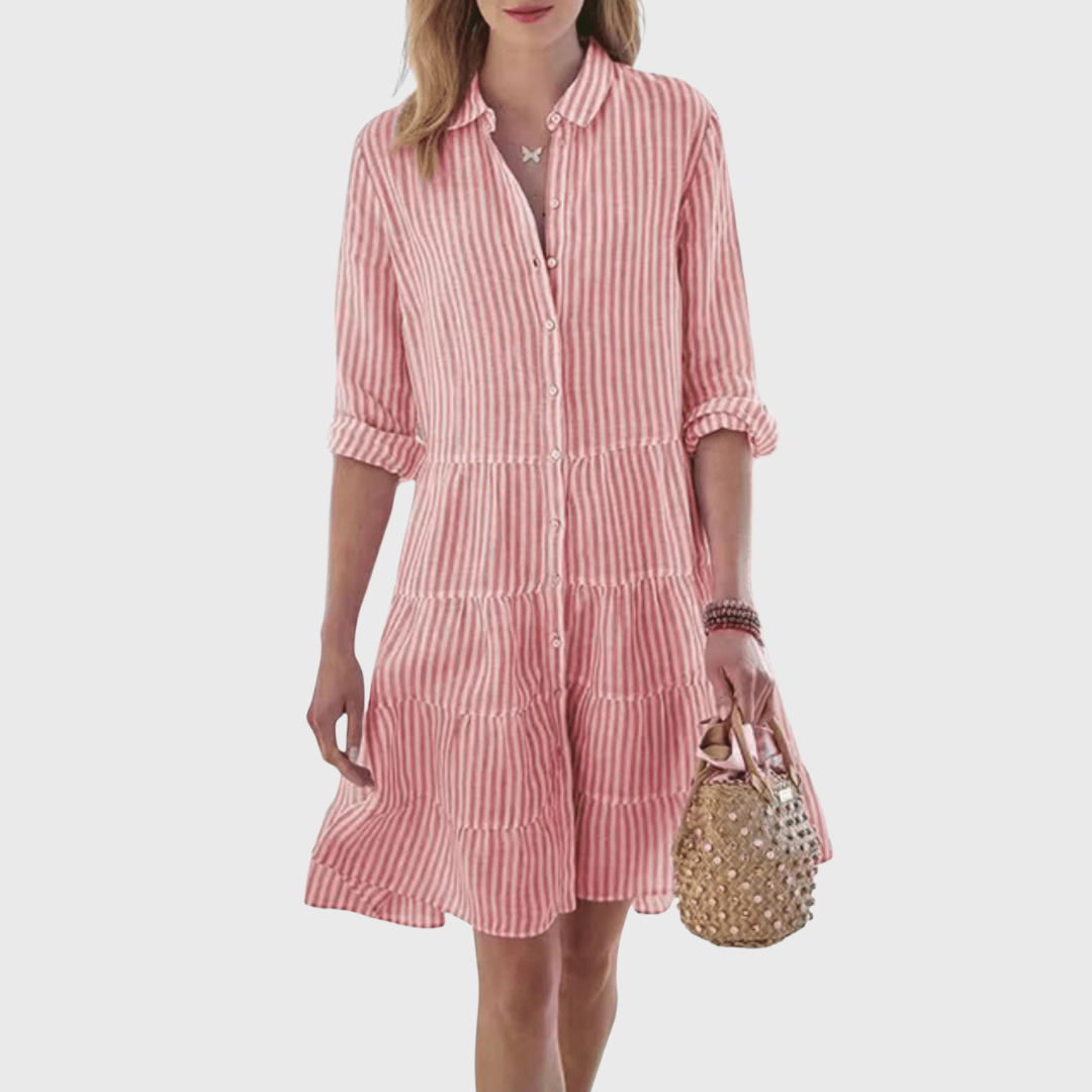 Lolita | Lys Stribet Kjole