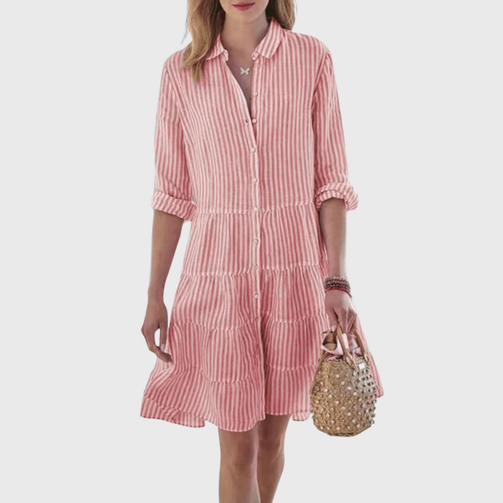 Lolita | Lys Stribet Kjole