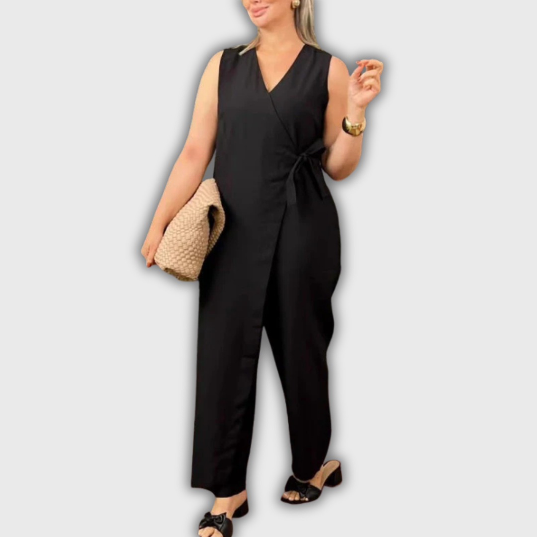 Inès - Elegant Jumpsuit med V-udskæring