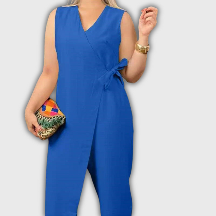 Inès - Elegant Jumpsuit med V-udskæring