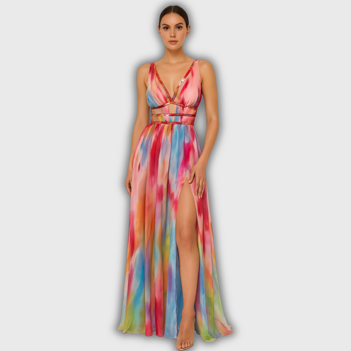 Freya | Trykt Maxi Kjole