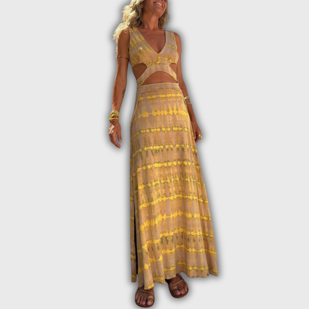 Bianca – Kjole med Dybt Udsnit og Udsparinger