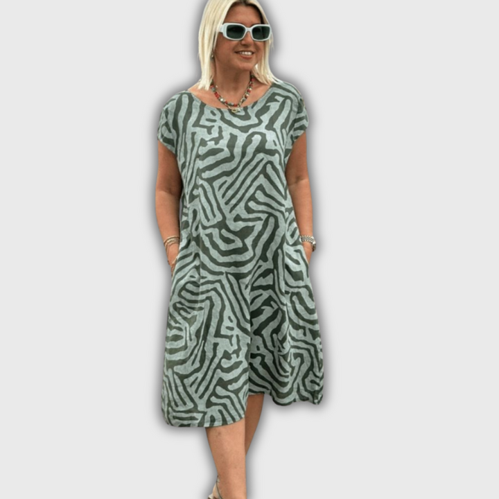 Camille - Sommerkjole med Rund Udhulning