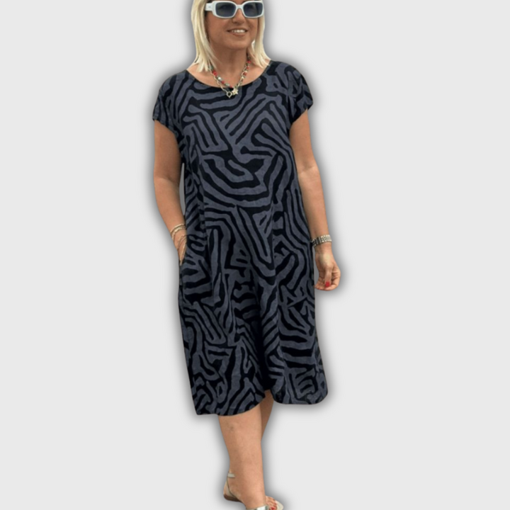 Camille - Sommerkjole med Rund Udhulning