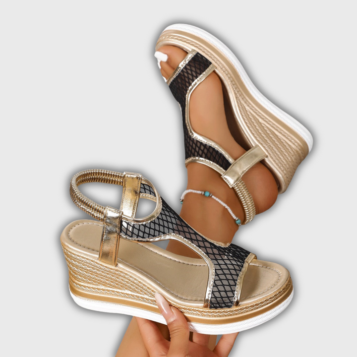 Isabella – Gyldne Bølge Wedges