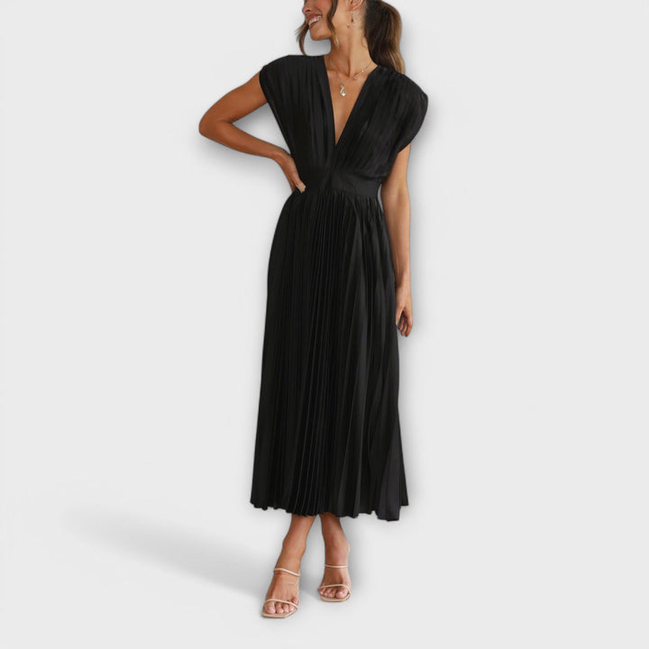 Maria - Stilfuld Plisseret Kjole