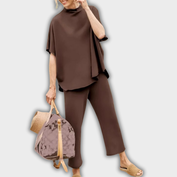 AELLA – Komfortabel Sæt med Løs Pasform & Batwing Ærmer