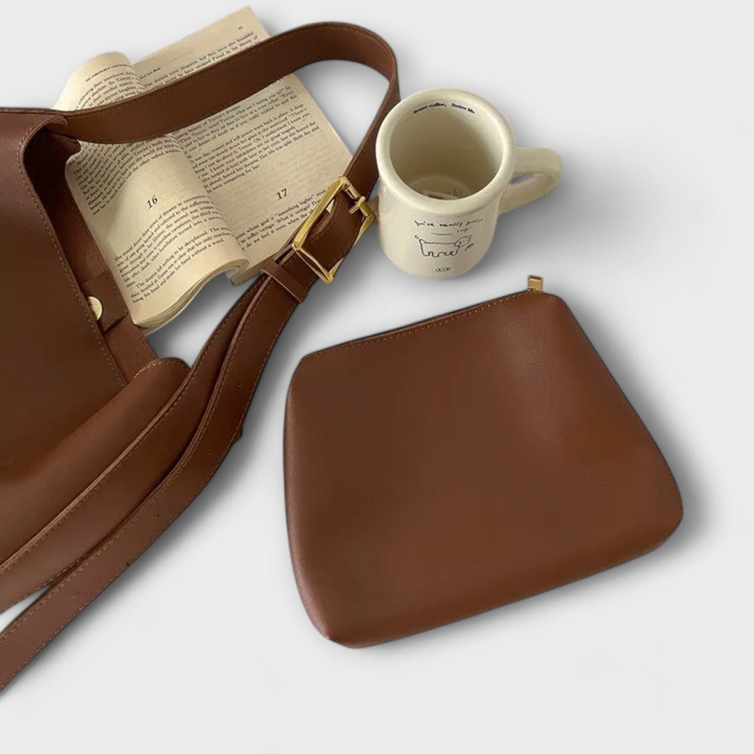 Léora. – Elegant Læder Skuldertaske