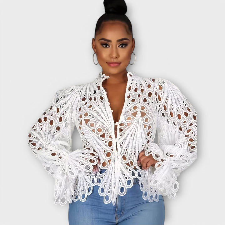 Savannah – Asymmetrisk Bluse