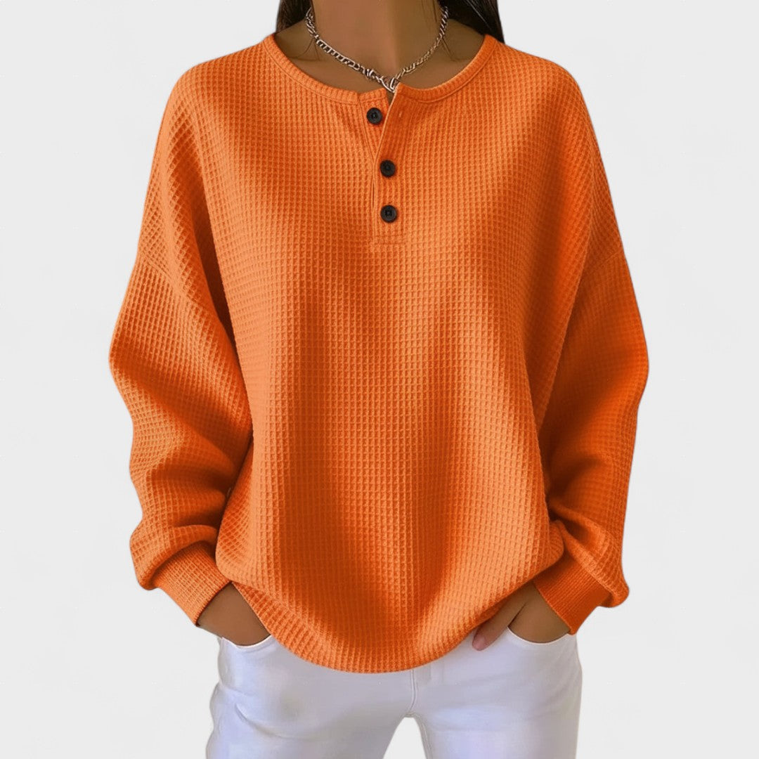 Piper | Hyggelig Vaffelstrikket Henley