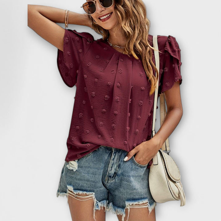 Charlotte – Den Perfekte Dot Bluse