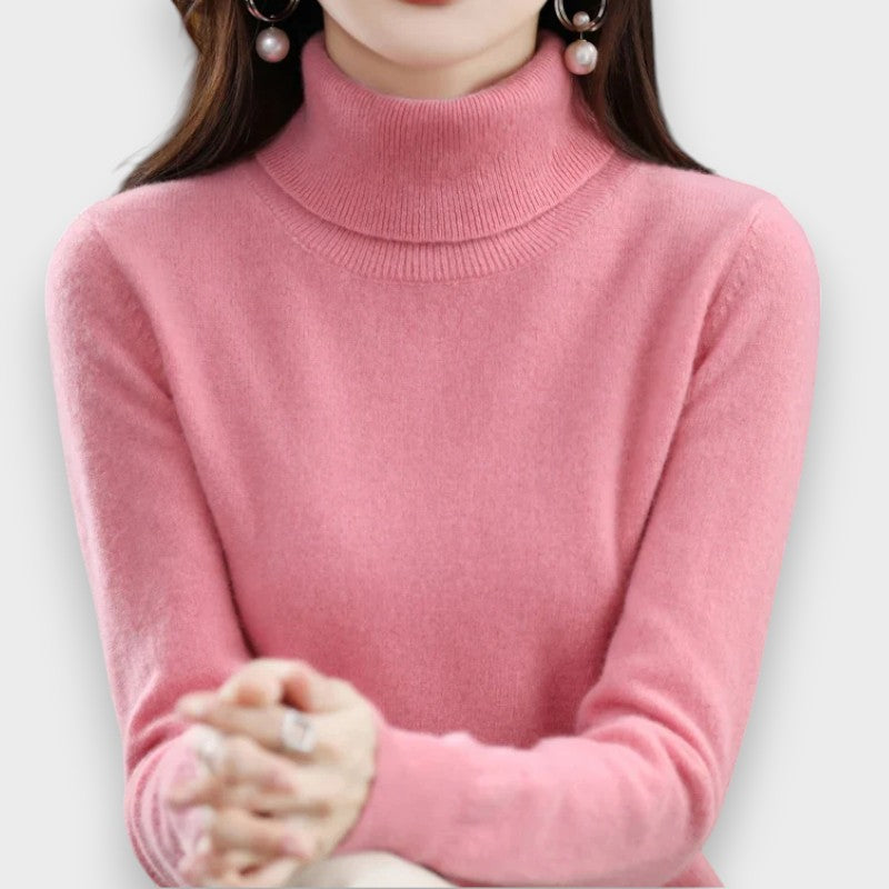 Zoey | Cashmere Rullekrave Sweater