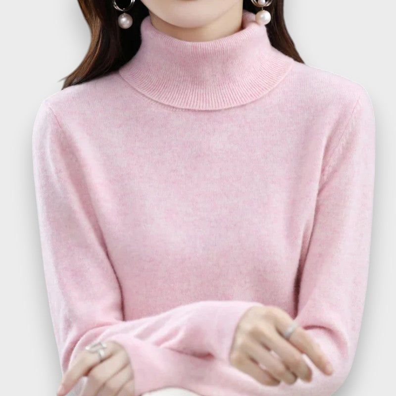 Zoey | Cashmere Rullekrave Sweater