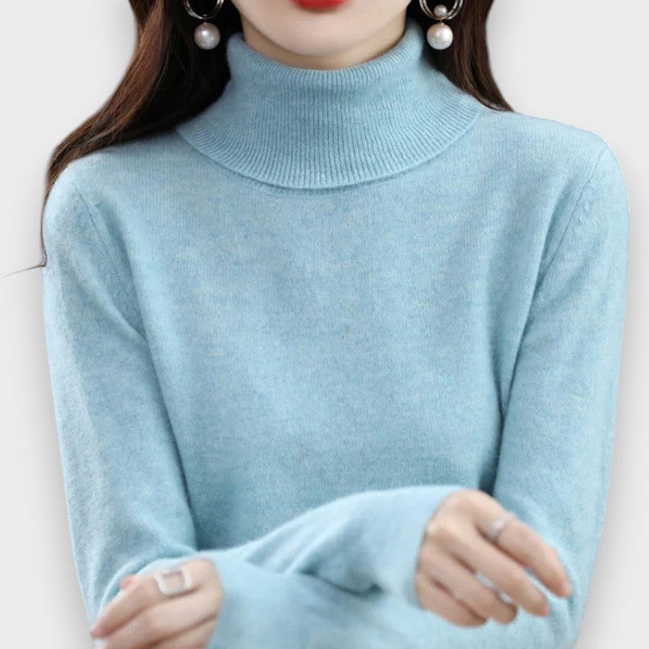 Zoey | Cashmere Rullekrave Sweater