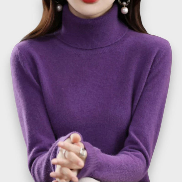Zoey | Cashmere Rullekrave Sweater