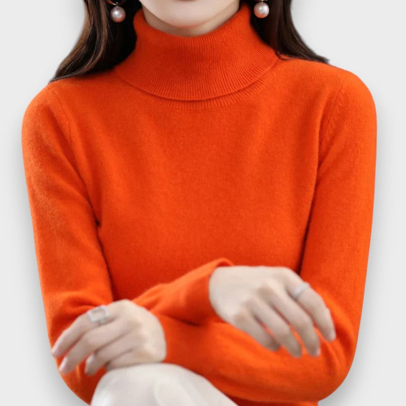 Zoey | Cashmere Rullekrave Sweater