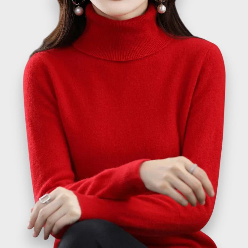 Zoey | Cashmere Rullekrave Sweater