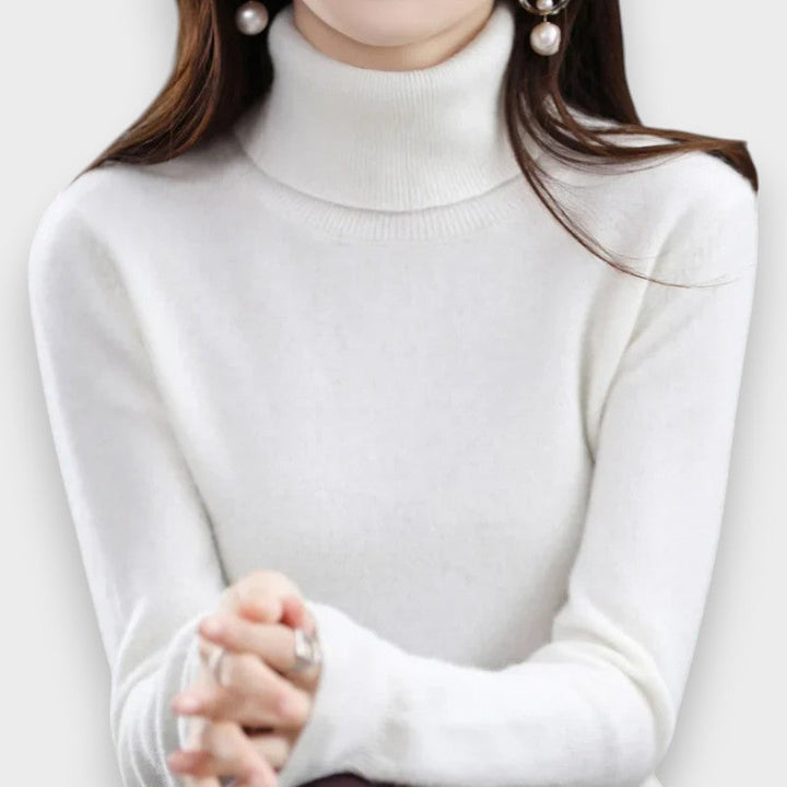 Zoey | Cashmere Rullekrave Sweater