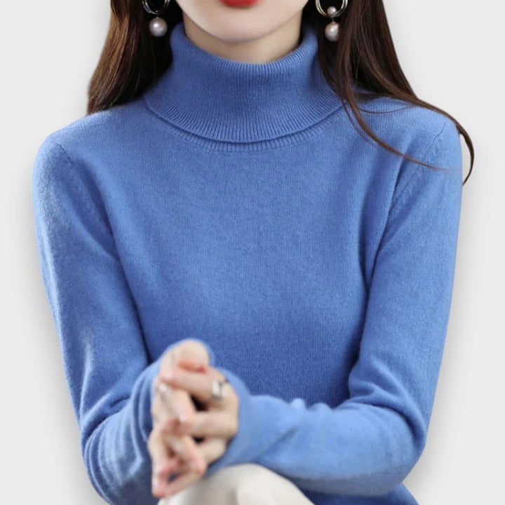 Zoey | Cashmere Rullekrave Sweater